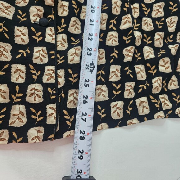 R.J. Stevens By Carol Escritor Top Blouse Button Down Size 16 V-Neck Fall Autumn - Picture 9 of 9